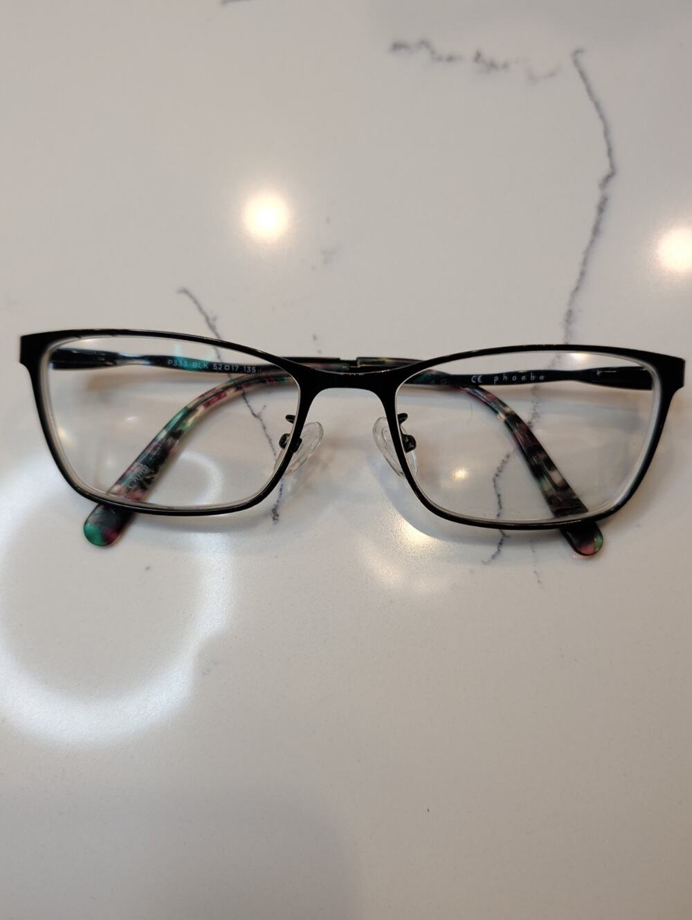 Phoebe Couture Eyeglasses Frame P268 Women's Black Tortoise Full Rim 52-16-135